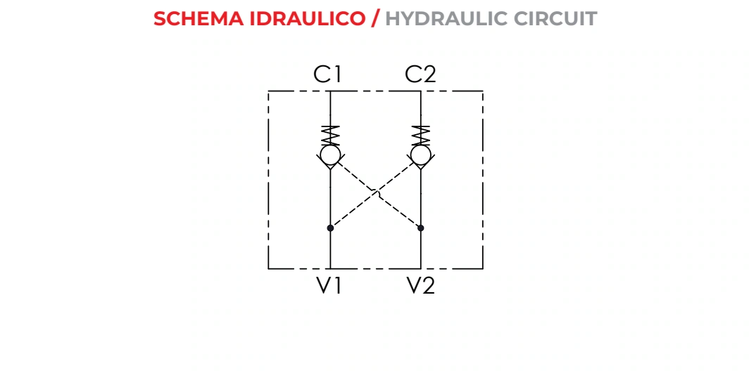 Гидравлическая схема VRDD — Oleoweb CAT24EI00.02 — PDF, с. 75; печатная с. 50.