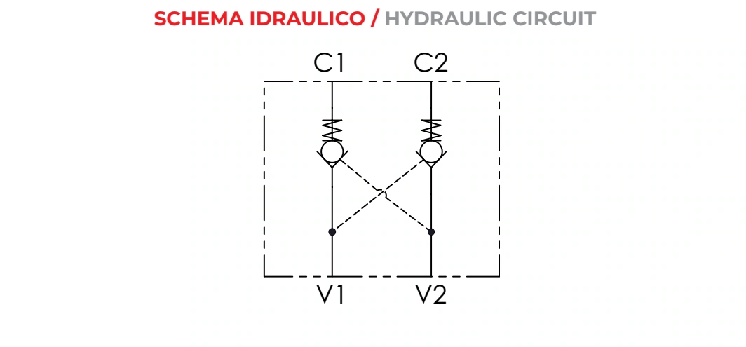Гидравлическая схема VRDL — Oleoweb CAT24EI00.02 — PDF, с. 78; печатная с. 53.