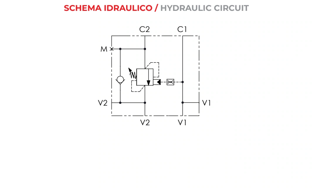 Гидравлическая схема VBLF — Oleoweb CAT24EI00.02 — PDF, с. 115; печатная с. 90.