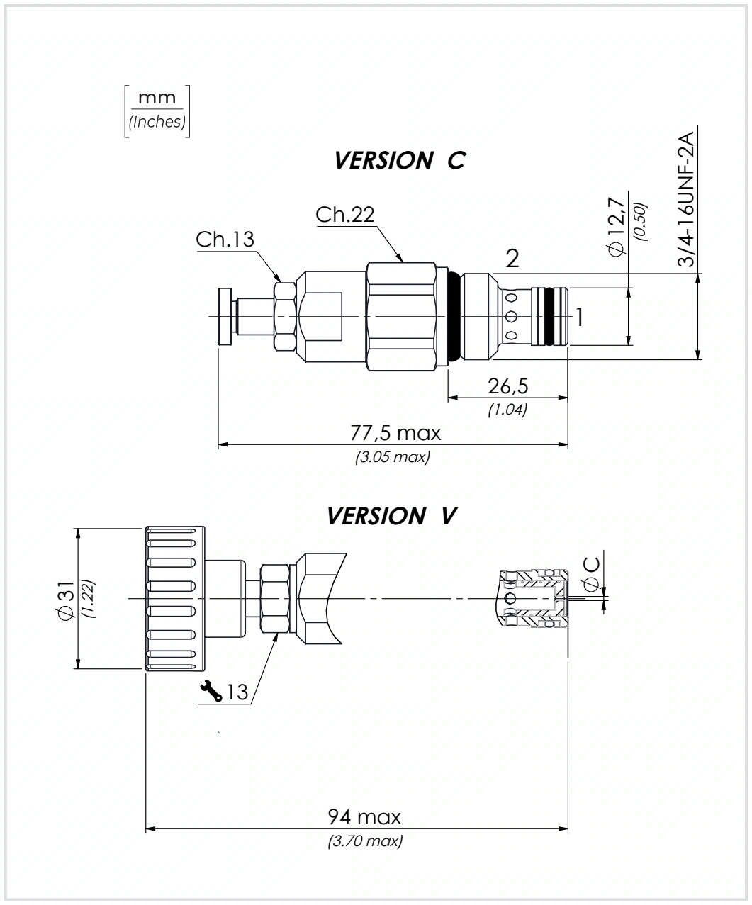 Габариты и присоединительные размеры VCF6 — Oleoweb CAT24EI00.02 — PDF, с. 163; печатная с. 138.