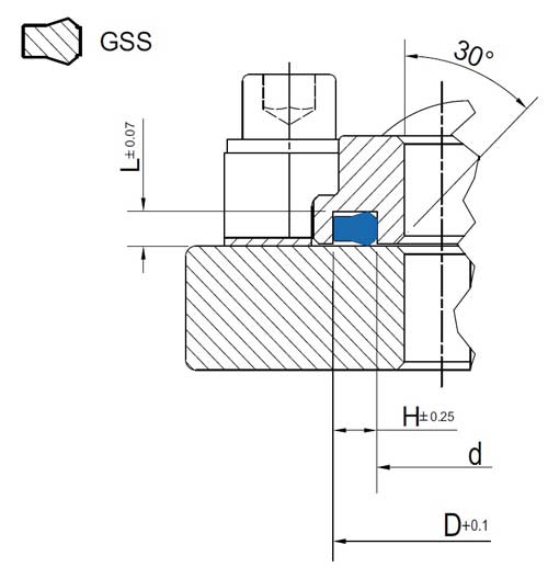 Статическое уплотнение GSS, фото профиля